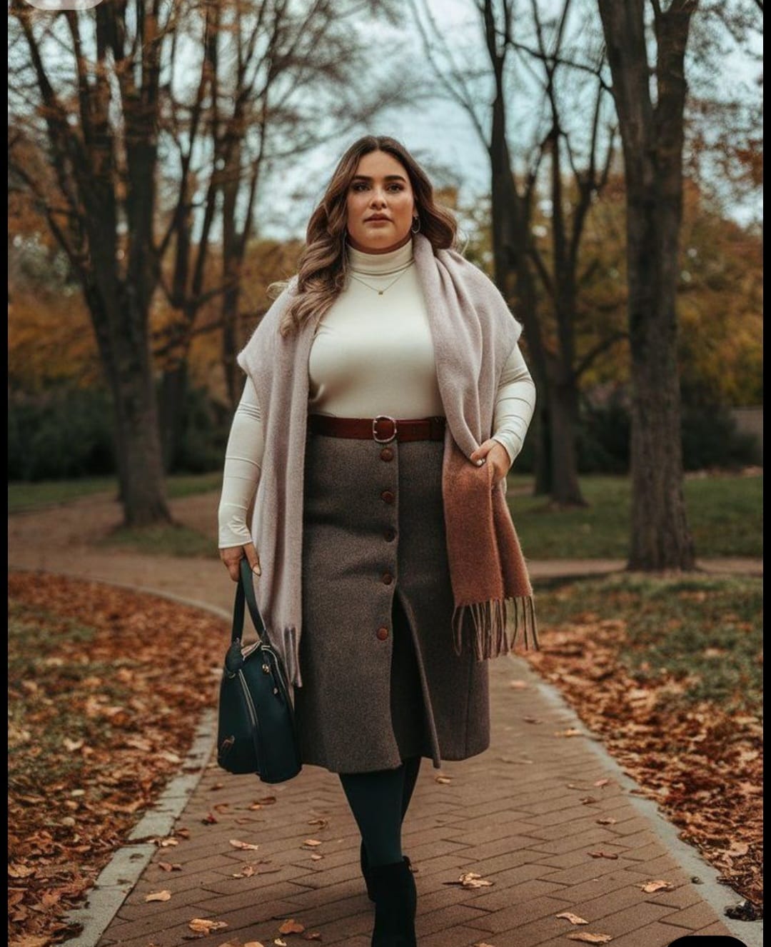 winter warm skirt set